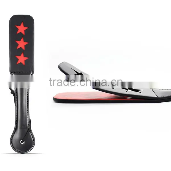 2016 sexy joyful adults toys , female slave whips and leather spanking classic sex leather paddles for wowan