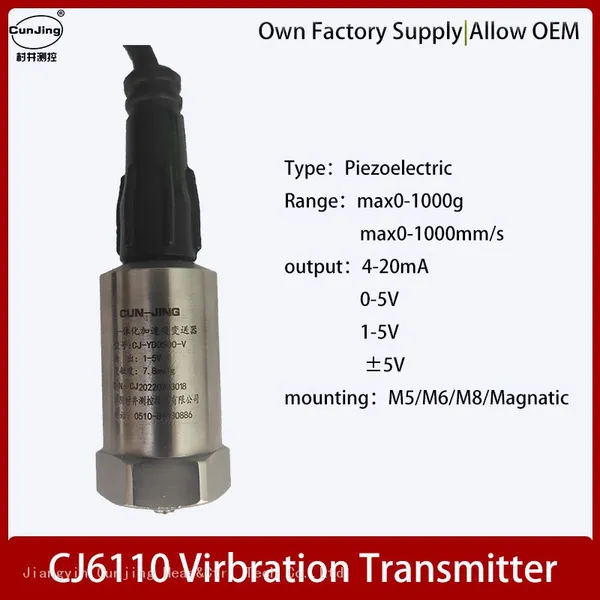 Piezoelectric Ceramic Type Acceleration/vibration Velocity Transmitter