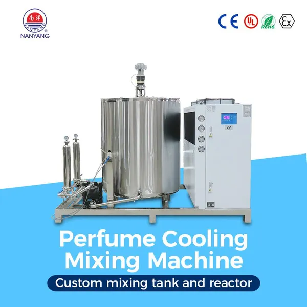 50-1000L Stainless Steel Perfume Mixing Machine With Cooling, Stirring & Filtration System，stainless Steel Perfume Blender photo-2