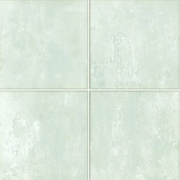Light Green 198x198mm Pressed Edge Porcelain Tile for Restaurant Walls & Boutique Hotel Bathrooms | Matte Glazed, Non-Rectified