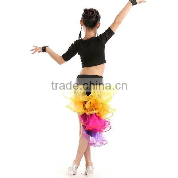 Popular Ballroom Sequins Fringe Rumba Latin Dance Dress Children Girl Latin Dance Dress photo-4