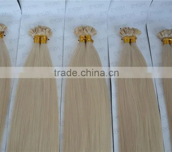 100 Keratin Tip Human Hair Extension White Silk Strand Hair Extensions Supplier's Choice photo-5