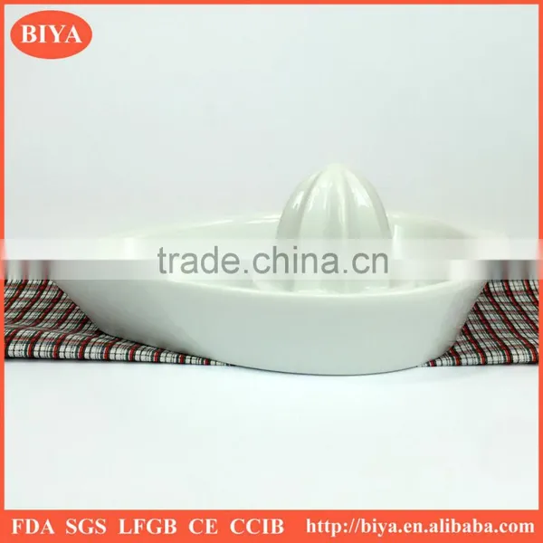 Orange Juicer Porcelain Orange Juice Drink Dish, Porcelain Juice Lapping Cup, Grinding Boat Plate, Ground Leaf Dish photo-2