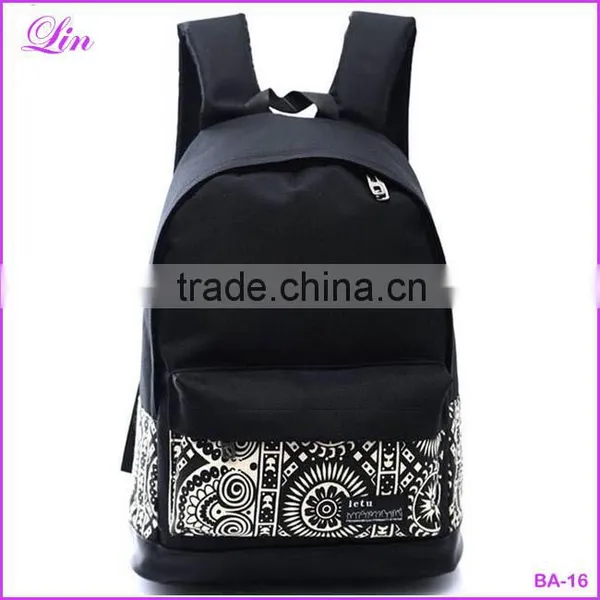 2016 New Chinese Style School Bags Girls&boy Canvas Backpack Men's Travel Bags Women Backpacks