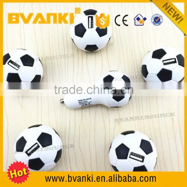 5V 1A Worldcup Football Usb Car Portable Charger For Iphone 5 Car Charger photo-2