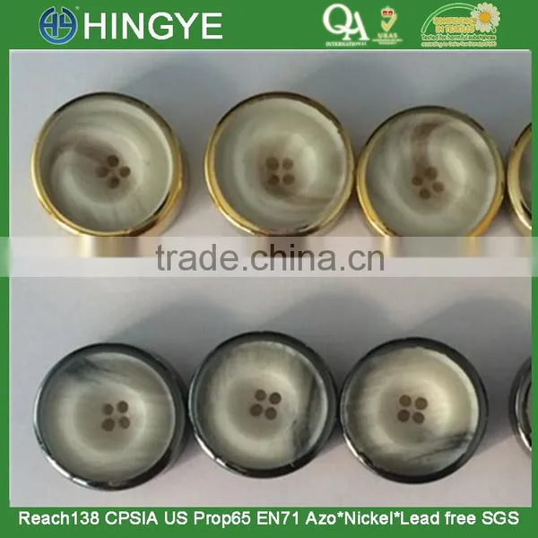 UV Plating Faux Horn Button
