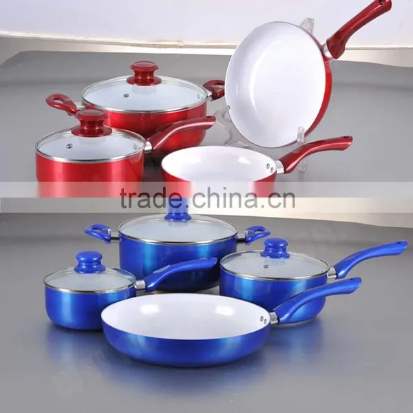 Aluminum Non-stick Ceramic Cookware Set/fry Pan Set/sauce Pan Set photo-3
