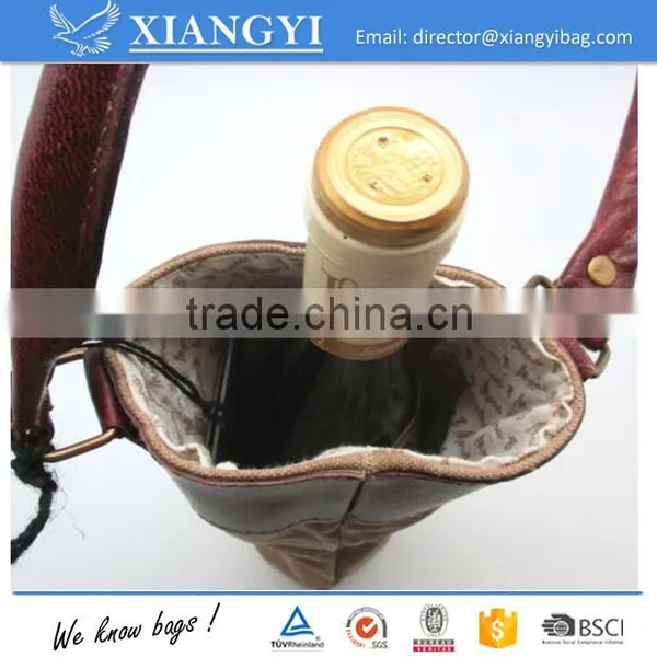 Picnic Time Vintage CANVAS WINE BAG Wine Bottle Bag Wine Tote Bag Supplier's Choice photo-3