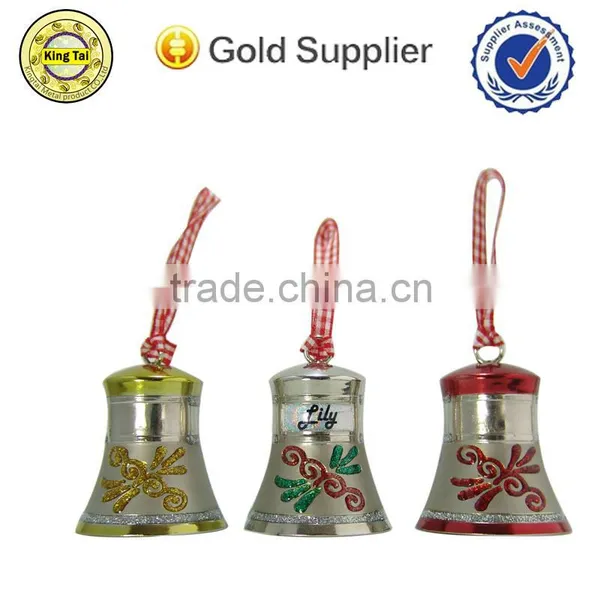 High Quality Metal Christmas Bell Decoration Handle Cow Bell