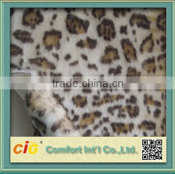 Popular Printed Plush Fake Fur Fabric photo-2
