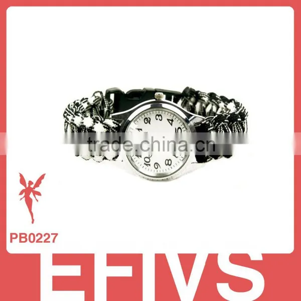2016 New Most Popular 550 Type III Paracord Bracelet With Watch Fashion Style China Wholesale Quality Choice photo-5