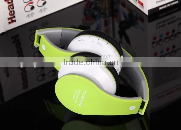 Folding Stereo Handfree Bluetooth Wireless MP3 Headphone Support TF Card and FM photo-3