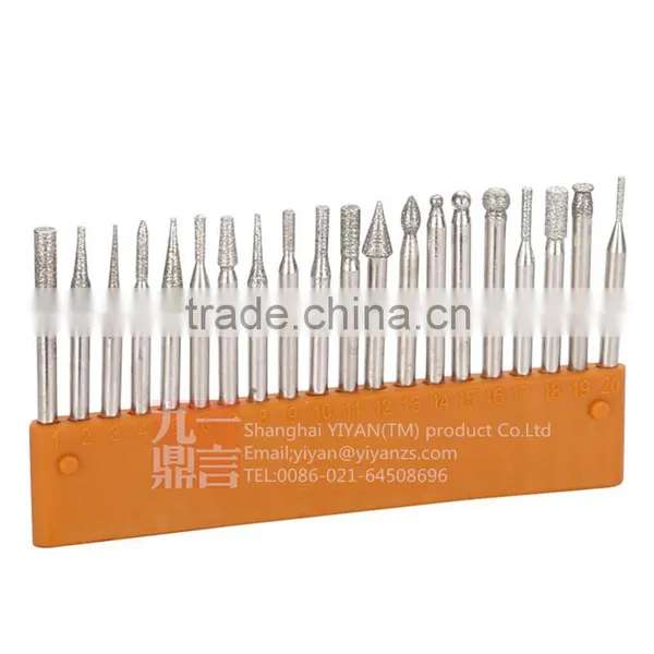50pcs Diamond Diamond Burr Bit Set Abrasive Mounted Points Kit For Rotary Tool photo-5