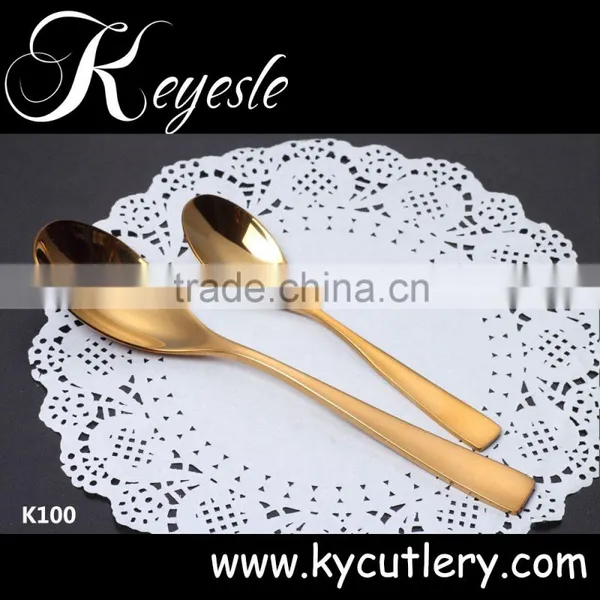 Good Quality Gold Plated Cutlery Set Stainless Steel photo-4