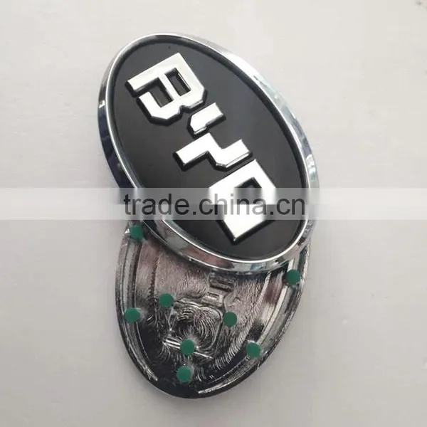 Famous Car Logo and Their Name 3D Self-adheisve ABS Plastic Chrome Plated Car Wheel Cap photo-4