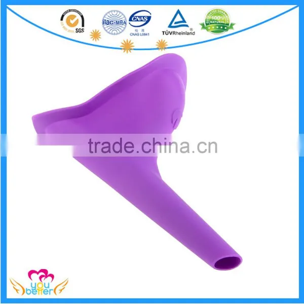 Portable Travel Female Urine Device , New Lady Urinal Funnel ,Soft Silicone Plastic Standing Urinals,Women Wee Urine Funnel photo-3