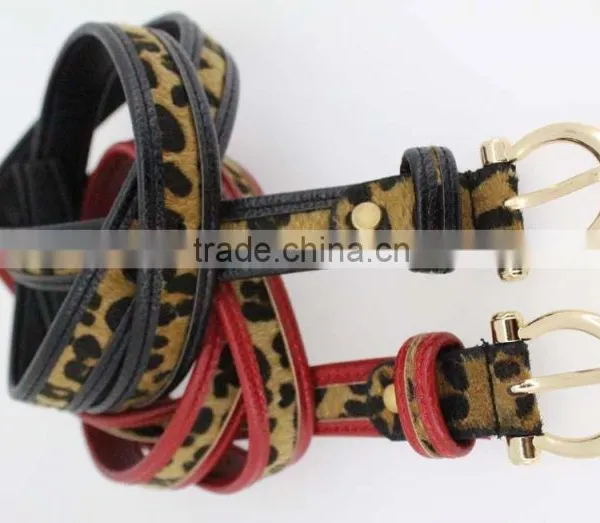 NEW Casual PU Belt for Fashion Dress With PU Faux Fur Leather China Factory Wasit Belt for Lady photo-5