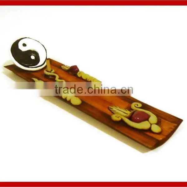 Handcrafted Canoe Shaped Bamboo Incense Burner