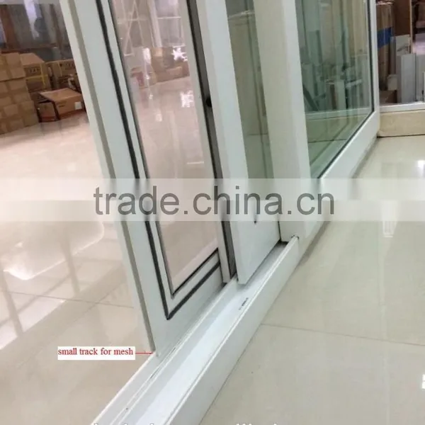 Four Panel Interior House Sliding Grill Door for Sale,PVC/UPVC Horizontal Sliding Grill Door Design photo-3