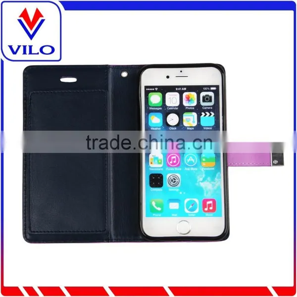 High Quality Ultra Slim Fashion Design PU Leather Wallet Case Cover For IPhone 6 photo-3