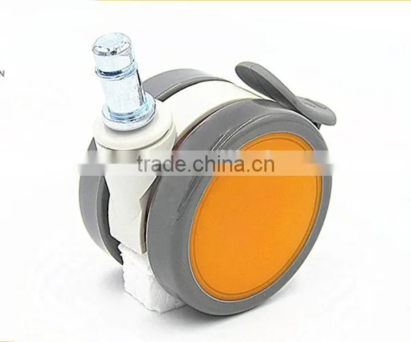 2015 China-made Discount Colorful Non-noise 64mm Orange ABS Material Casters for Air Cleaner photo-4