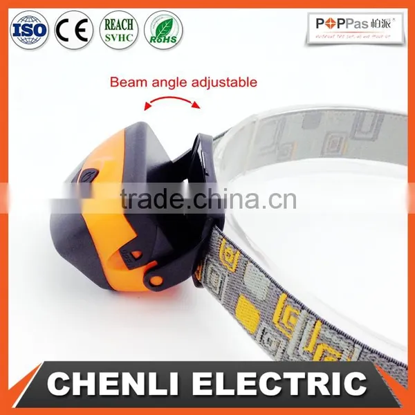 Poppas T10 3AAA Battery Operated Outdoor Waterproof Camping Running Walking Reading Led Light Headlamp photo-3