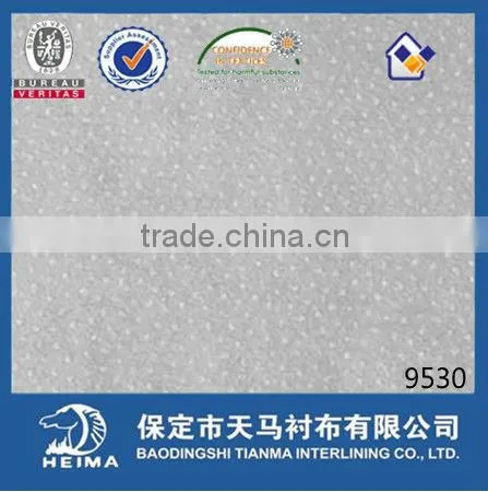 High Class Nonwoven Fusible Interlining Fabric 9530 for Suit Uniform and Jacket photo-3