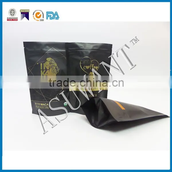 120capsules Food Supplements Packing Bags/black Printing Ziplock Stand up Pouch/eco Friendly Bags photo-3