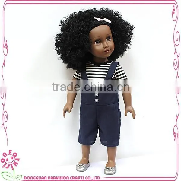 High Quality Black Doll Parts Vinyl African American Girl Dolls photo-3