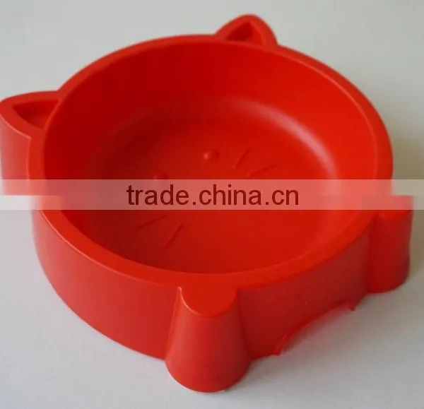 Cat Shaped Plastic Pet Bowl With Anti Skid on Bottom photo-2