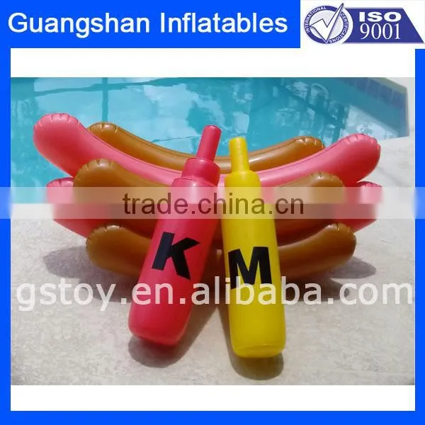 Swimming Pool Inflatable Float Hot Dog Battle Tube