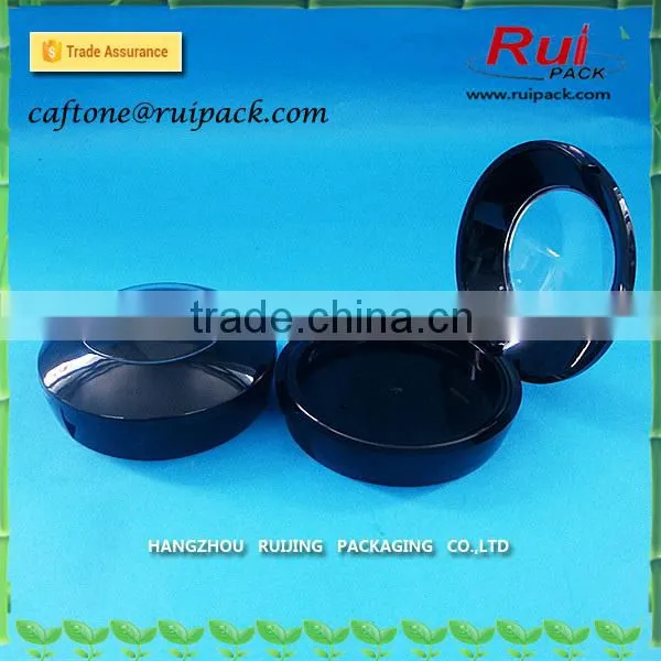 Mini Cute Compact Powder Cases, Fashion Black Empty Cosmetic Makeup Compact Powder Case photo-2