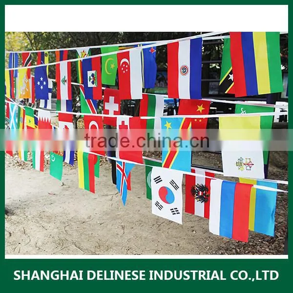 100% polyester custom string flag