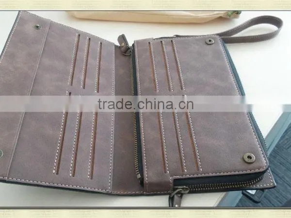 Vintage Style Custom Good Craft Multi-pocket Leather Card Holder photo-3