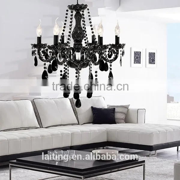 Black Crystal Glass Chandelier Lights for Ballroom Quality Choice photo-2