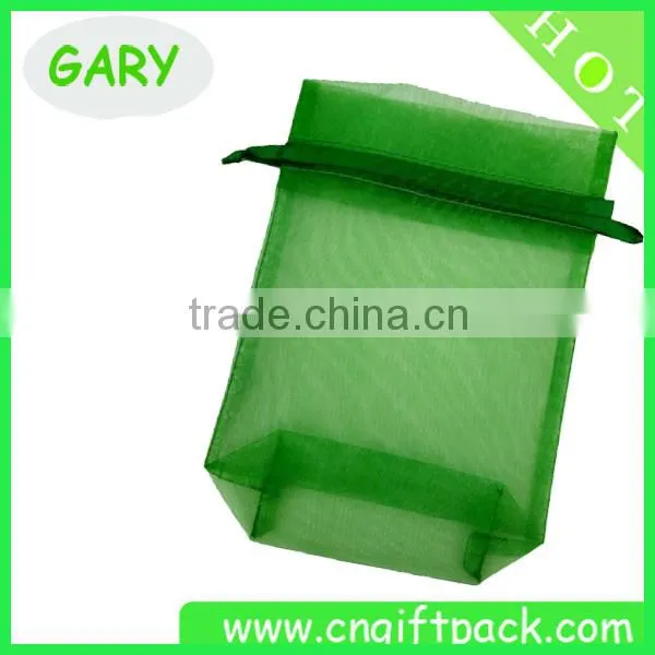 Green Organza Packing Bag Bottom Green Bag
