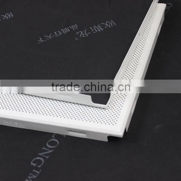 Dia1.8mm Perforated White Waterproof Acoustic Aluminum Sheet Clip in False Ceiling Tiles 600x600mm photo-5