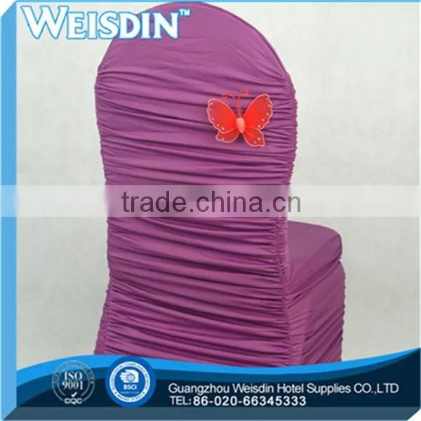 Waterproof Spandex Chair Cover for Wedding Wholesale Lycra Black Chair Cover With Arch in the Bottom photo-4