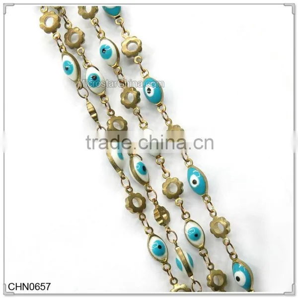 Black And White Brass Swing Decorative Chain photo-5