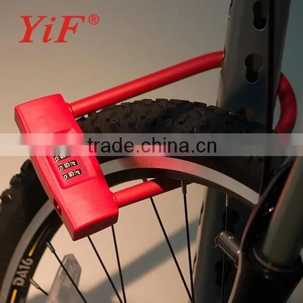 YiFeng 4 Dials Bicycle U Shape Combination Lock YF20708 photo-2