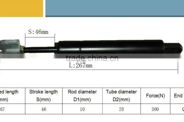 Lockable Gas Spring / Gas Struts for Office Chairs KQ10/28-46-267(Q-Q)300 photo-5