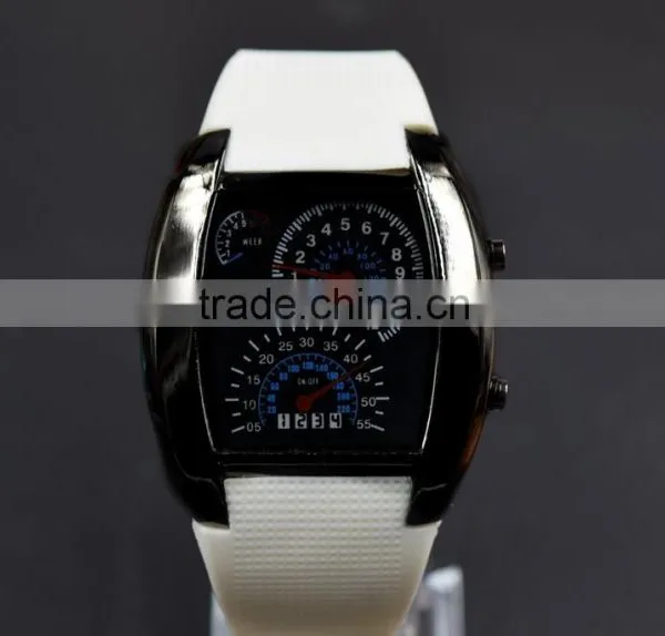 Men's Aviation Sector Electronic Dashboard Silicone Watch photo-3