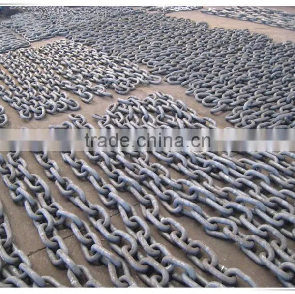 High Quality U2 Hot Dip Galvanized Open Link Anchor Chain for Marine photo-6
