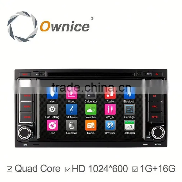 Ownice C300 Pure Android 4.4 Quad Core Car Dvd Player With Gps Navigation for vw Touareg Support Canbus