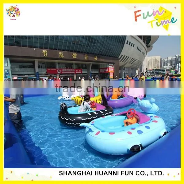 2015 Motorized Cartoon Tube Kids Electric Bumper Boat for Pool Price photo-4