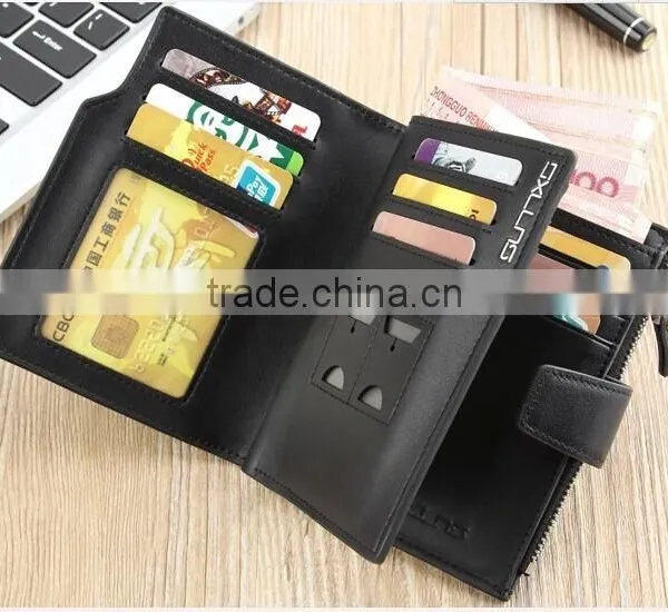 Most Polular Man's Pu Wallet, Leather Wallet With Embossed Logo photo-4