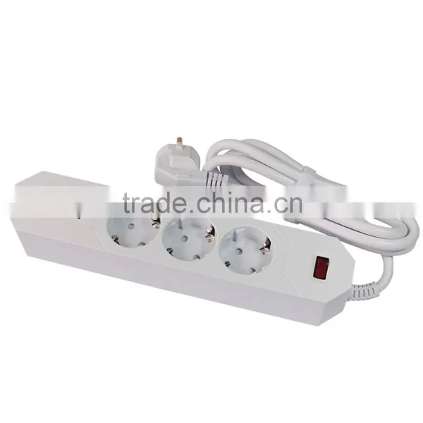1.8meter EU 3-Outlet Power Extension Socket With 3USB Charging Ports photo-4