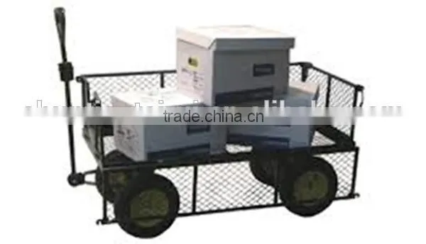 Green Extra Large 4 Wheel Garden Cart Trolley photo-3