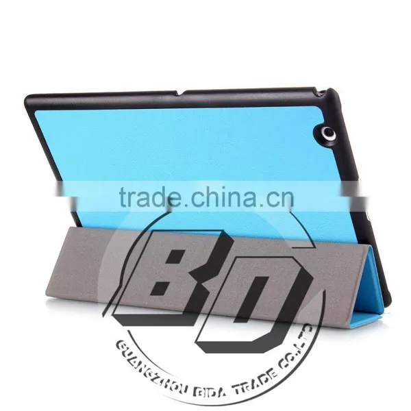 Manufacturer Wholesale Professional Three Folding Stand PU Leather Tablet Case For Sony Xperia Z4 Tablet Lowest Price photo-5