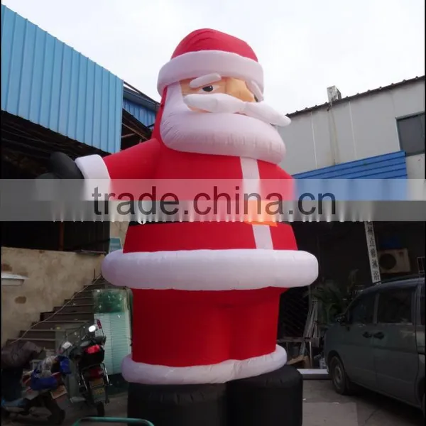 20ft Newest Outdoor Inflatable Sitting Santa for Christmas Decoration photo-4